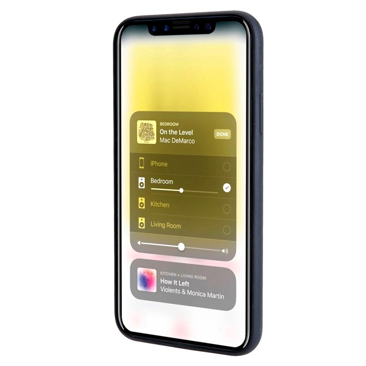 Kickstand Card Holder Leather Coated TPU Case Built-in Magnetic Sheet for iPhone X - Black-3
