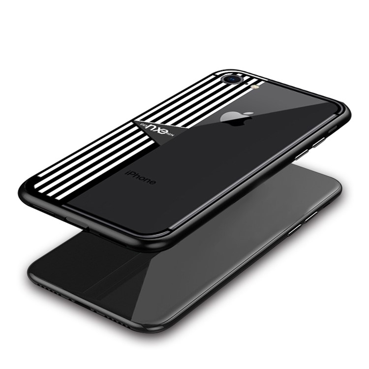 NXE Stripe PC + TPU Combo Mobile Cover for iPhone 8/7 4.7-inch - White-4