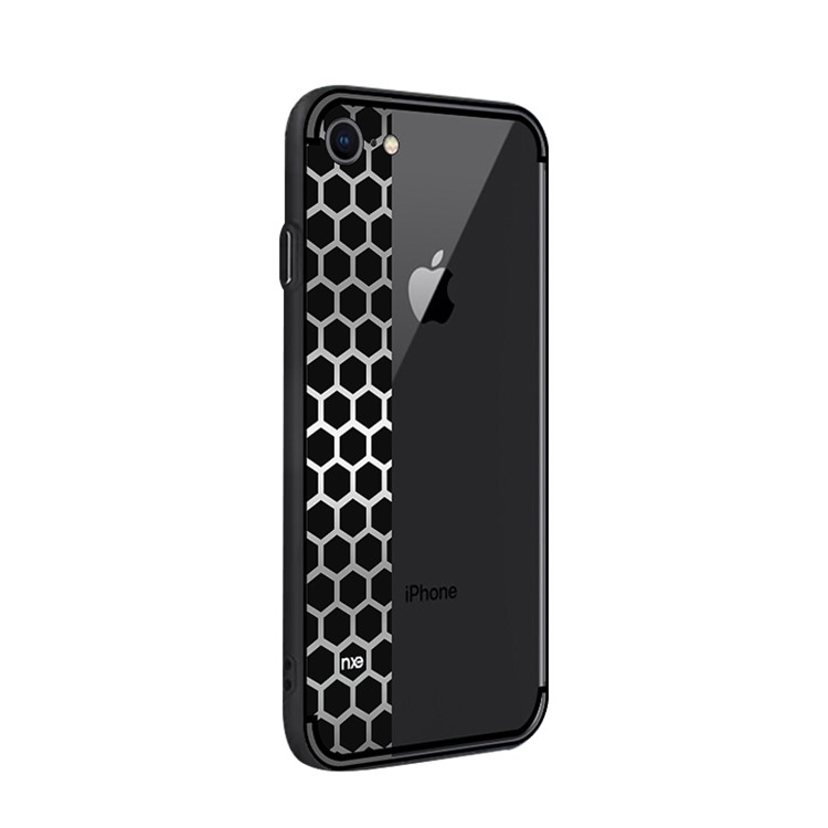 NXE Bee Butterfly Series Honeycomb Pattern TPU + PC Hybrid Back Case for iPhone 8 / 7 - Black-3