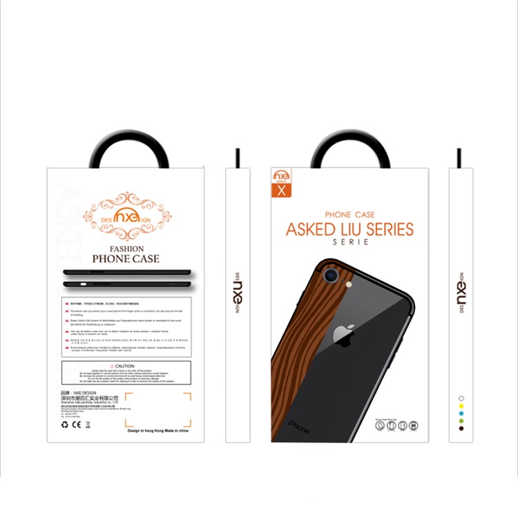 NXE Yaqing Series Wood Texture PC + TPU Hybrid Case for iPhone 8 / 7 4.8 inch - Rosewood Pattern-6
