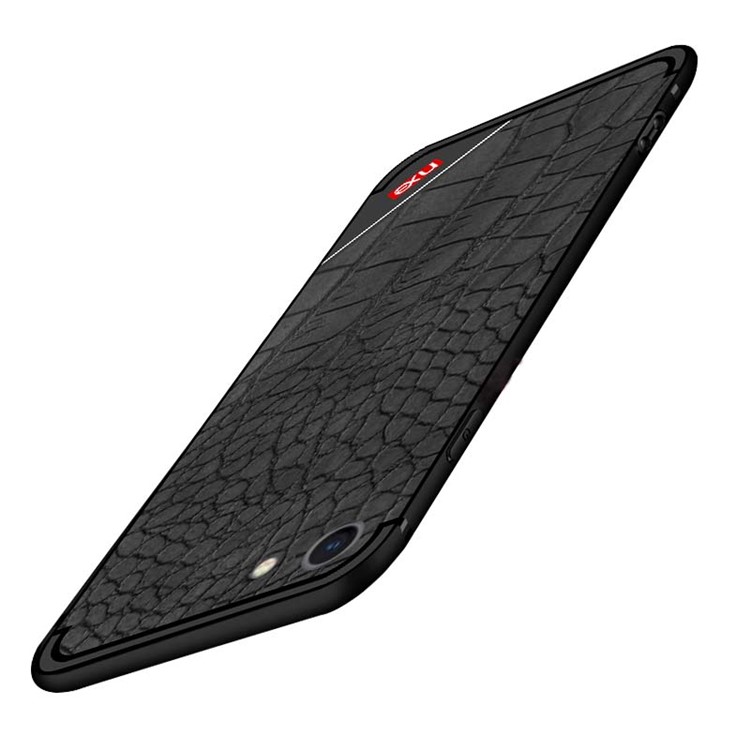 NXE Crocodile Texture TPU Mobile Phone Casing for iPhone 8 / 7 4.7 inch - Black-3