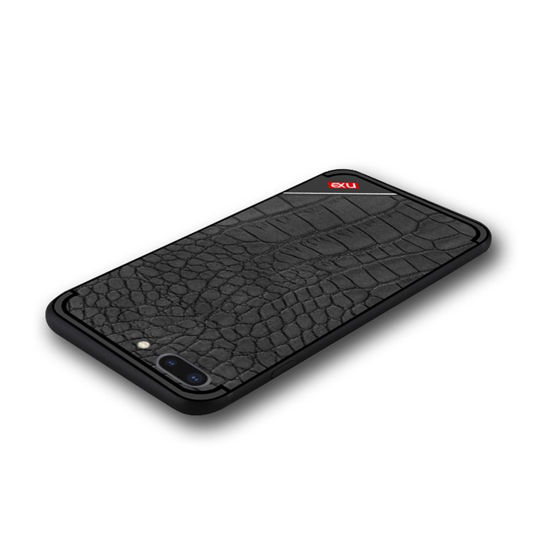 NXE Crocodile Texture TPU Mobile Phone Casing for iPhone 8 Plus / 7 Plus 5.5 inch - Black-3