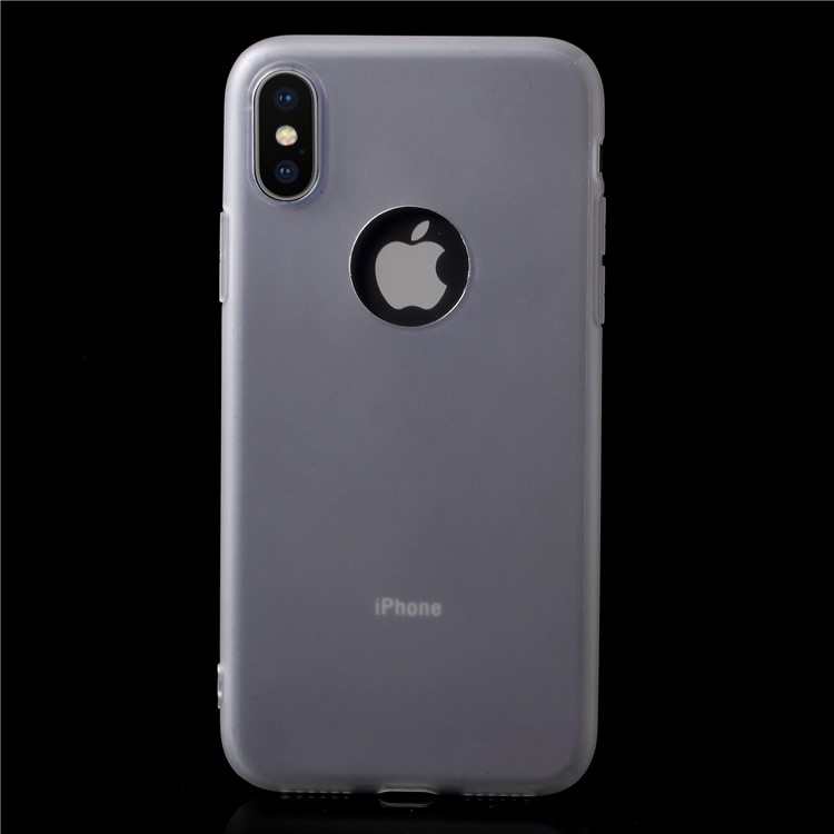 

Ultra-thin Solid Color TPU Phone Shell for iPhone XS/X 5.8 inch - Transparent