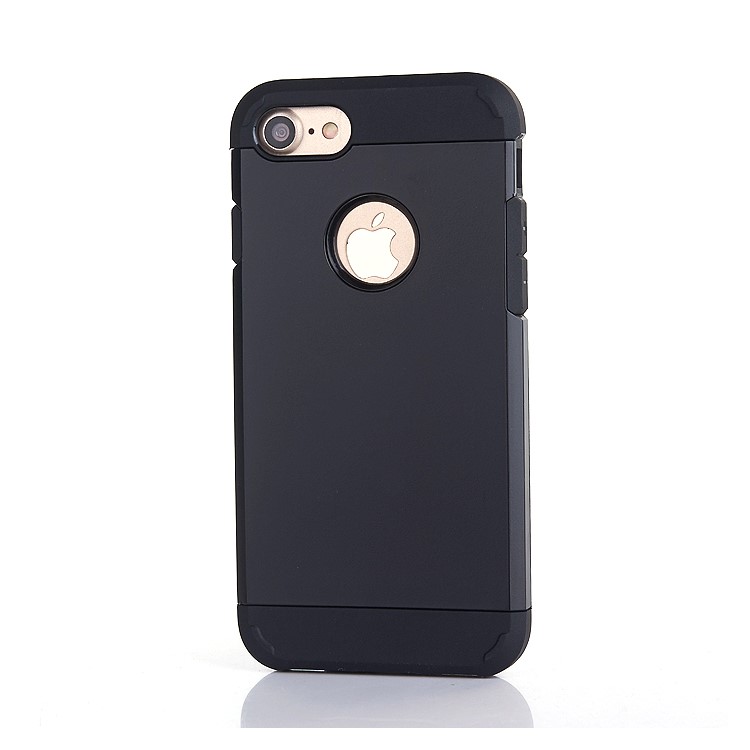 

Hybrid TPU + PC Shockproof Back Phone Case for iPhone 8 4.7 inch - Black, iPhone 8