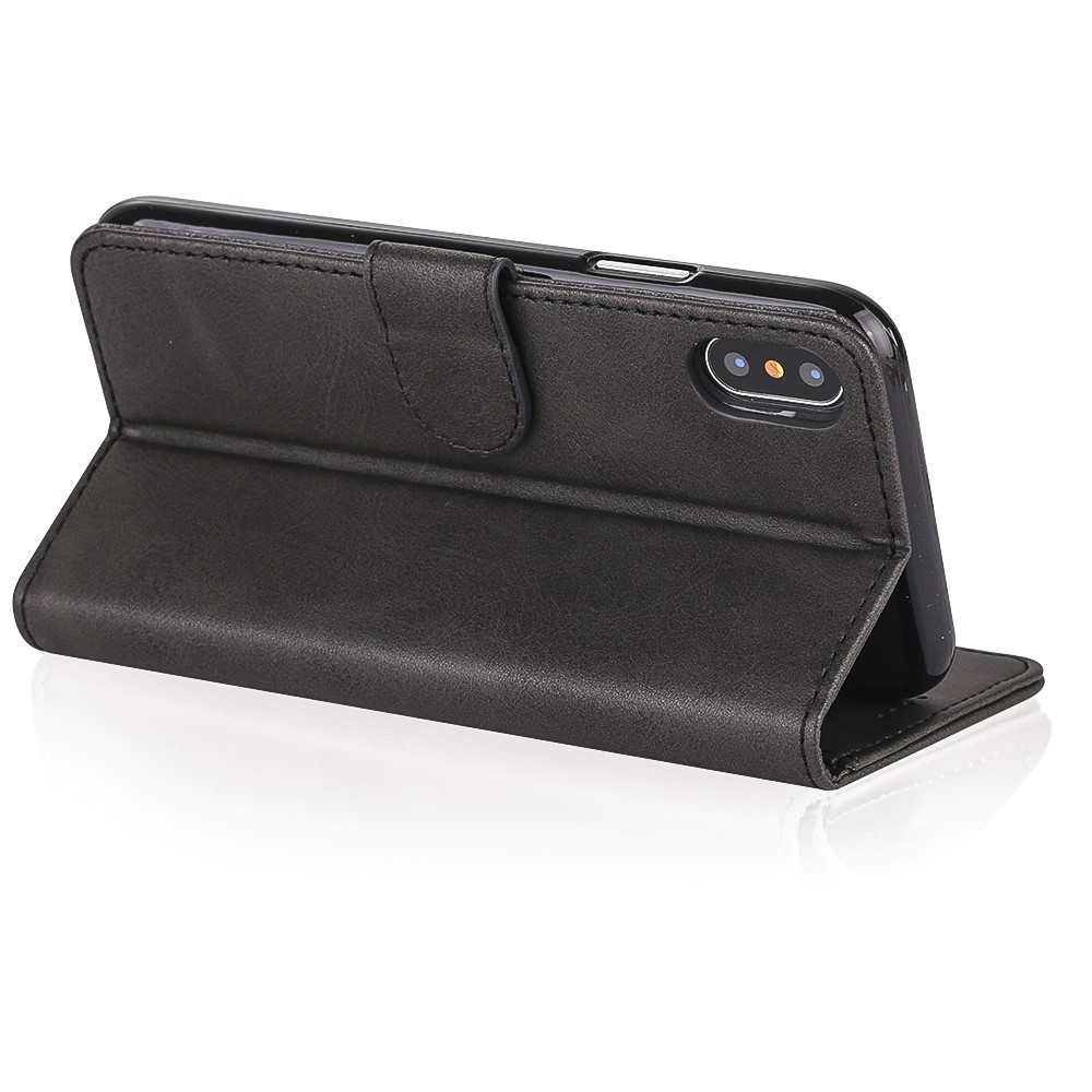 Lc. Custodia Protettiva in Pelle Per Patologie Imeeke Per Iphone X/10 - Nero-7