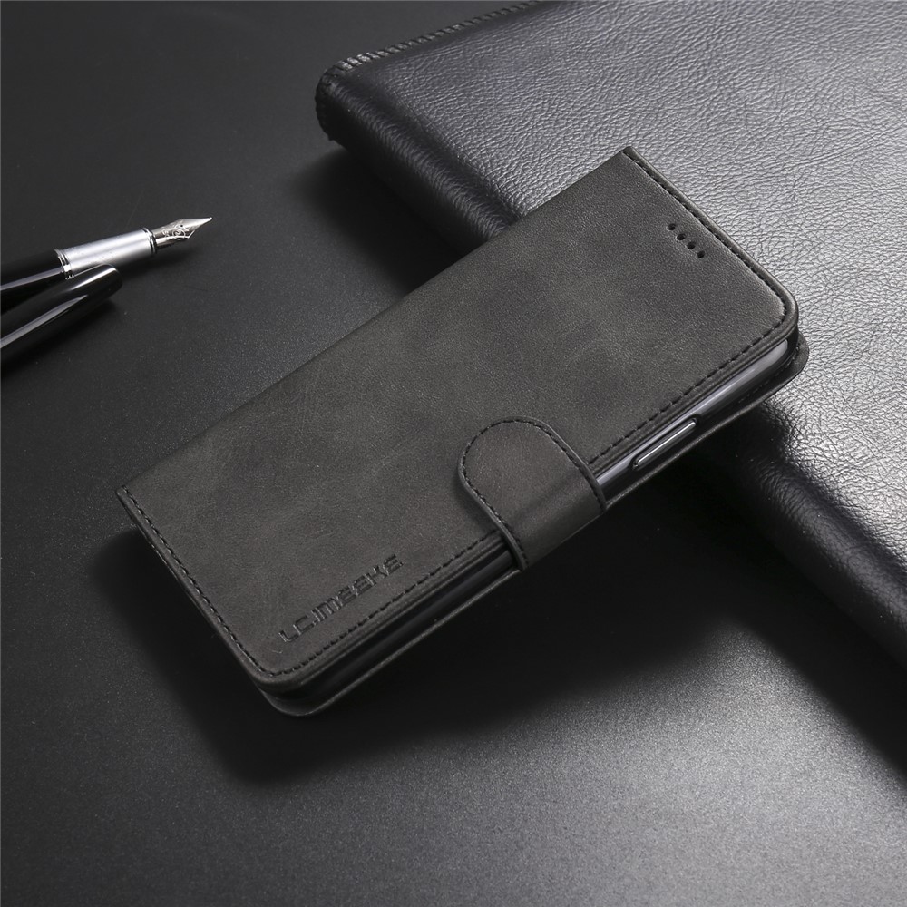 LC.IMEEKE Wallet Stand Leather Protective Case for iPhone X/10 - Black-8