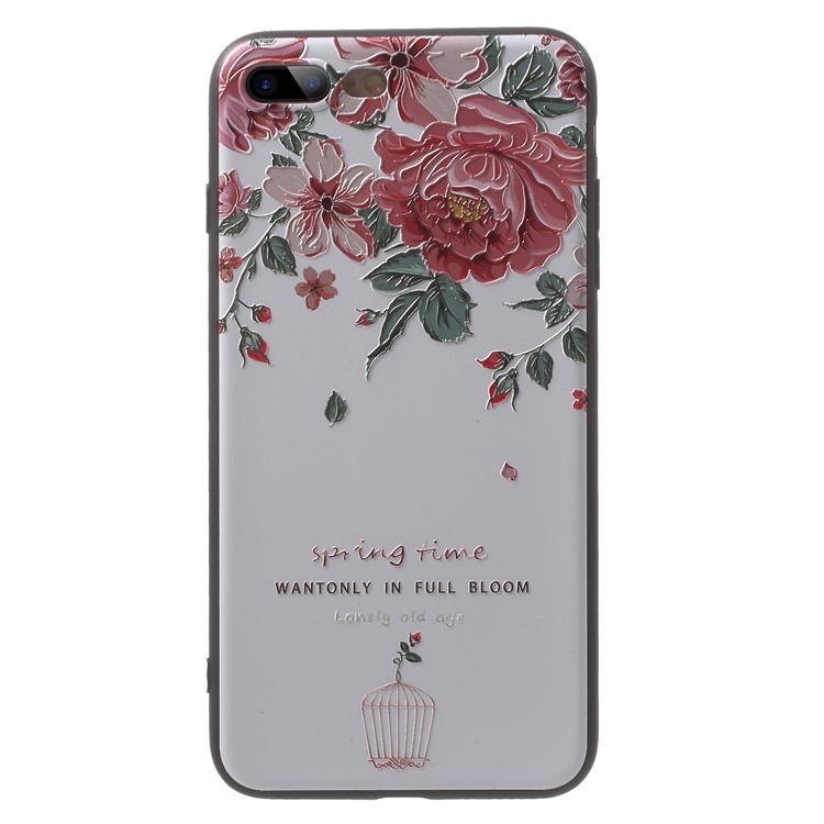 

Тиснение Шаблон Печати ТПУ Чехол Для Iphone 8 Плюс / 7 Плюс 5,5 Дюймов - Весеннее Время, iPhone 8 Plus
