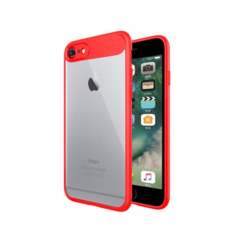 

NXE Grace Series Прозрачный Акриловый Back + TPU Гибридный Мобильный Чехол Для Iphone 6s / 6 - Красный, iPhone 6s