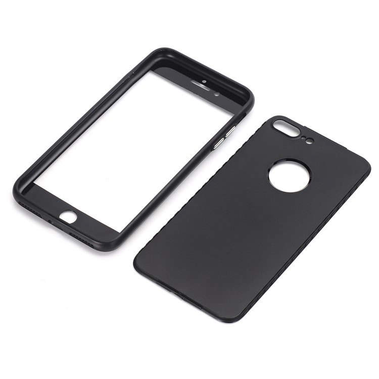 Detachable Soft TPU Front Frame + Back Cover for iPhone 7 Plus / 8 Plus 5.5 inch - Black-4