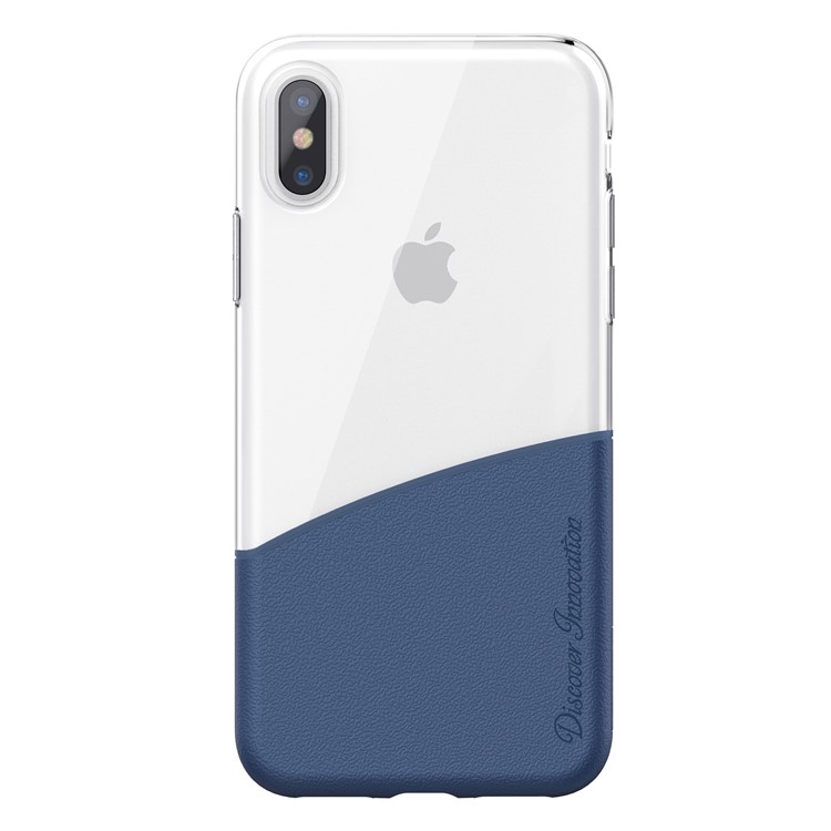 

NILLKIN Наполовину ПК Наполовину Комбинированный Защитный Кожух TPU Для Iphone X - Синий, iPhone Xs