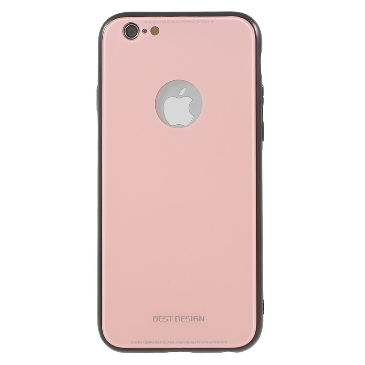 

Acrylic Back + TPU Edges Hybrid Mobile Phone Shell for iPhone 6s/6 - Pink