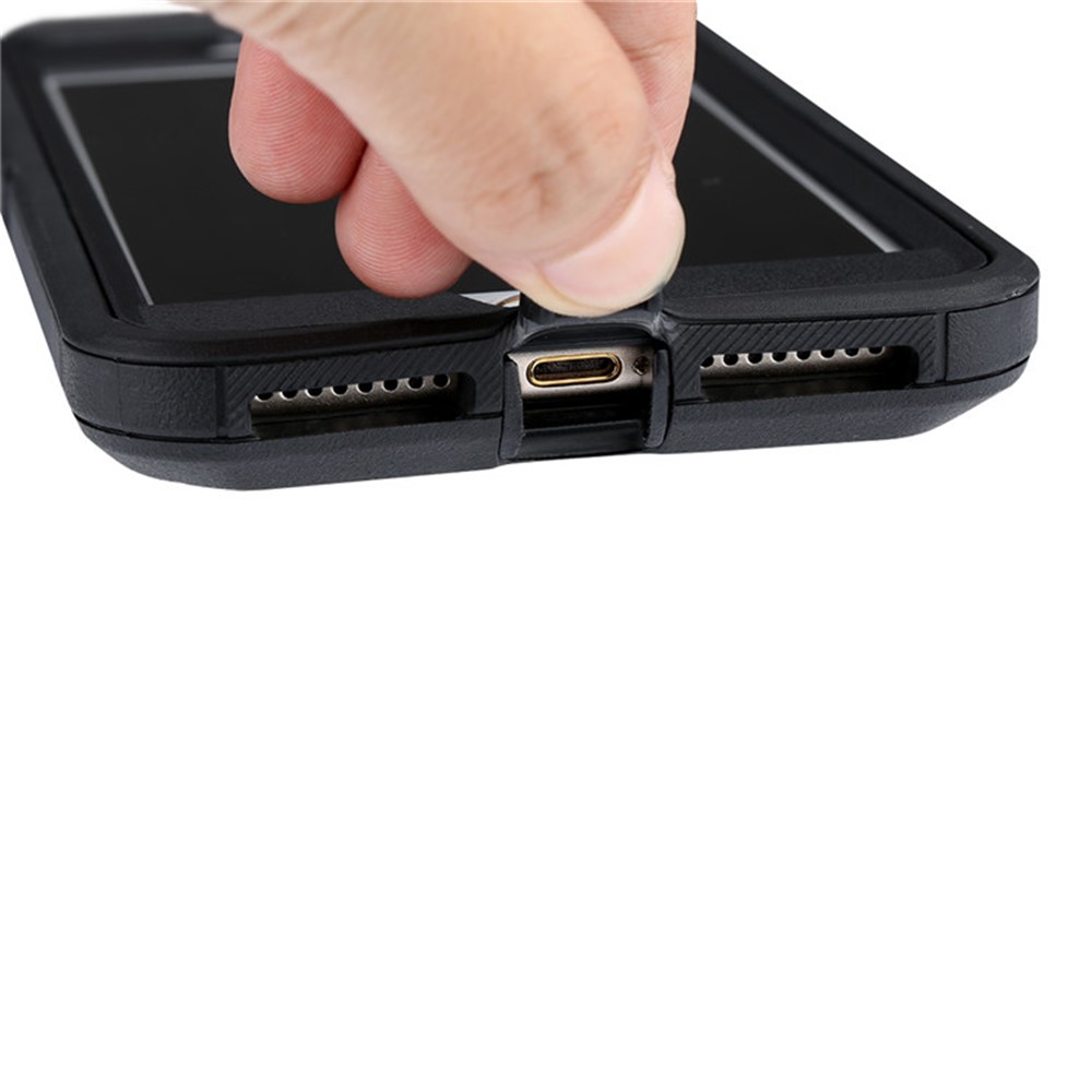 Shockproof Drop-proof Dust-proof Plastic + TPU Hybrid Case for iPhone 8 Plus/7 Plus - Black-3
