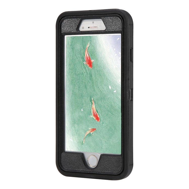 Shockproof Drop-proof Dust-proof Plastic + TPU Combo Cover for iPhone 6s/6 - Black-2