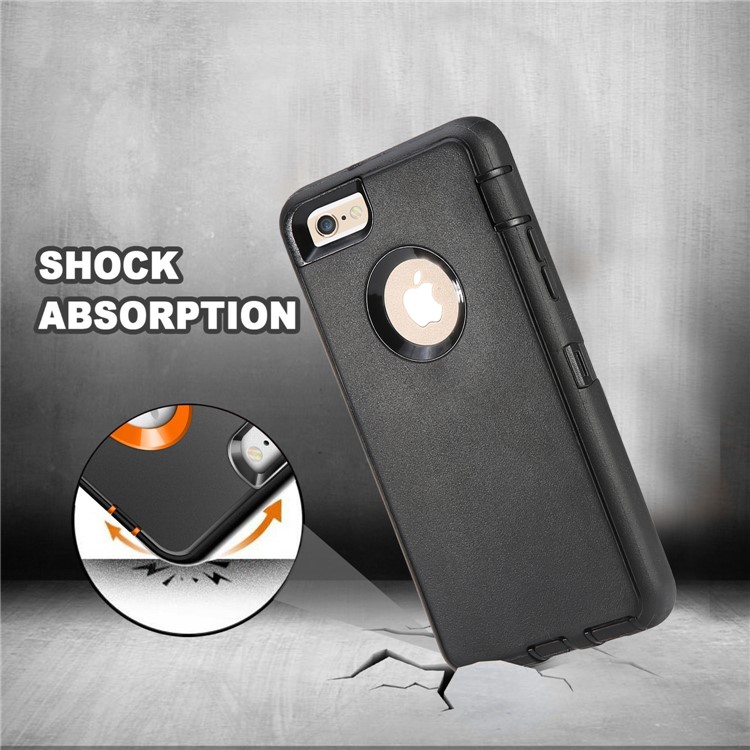 Shockproof Drop-proof Dust-proof Plastic + TPU Combo Cover for iPhone 6s/6 - Black-3