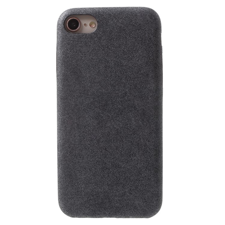 Vintage Style Leather Coated PC Mobile Cover for iPhone 8/7 - Grey-2