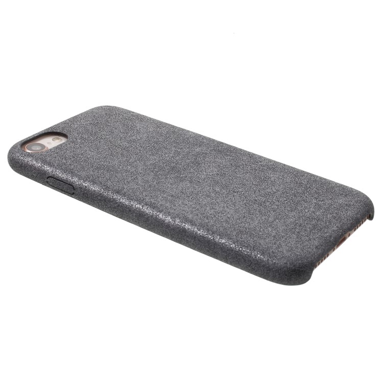 Vintage Style Leather Coated PC Mobile Cover for iPhone 8/7 - Grey-3
