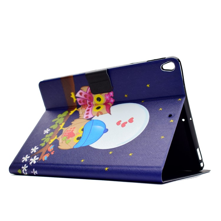 Patterned Leather Card Holder Stand Case for iPad Pro 10.5-inch (2017) - Owl Lovers on Branch-4