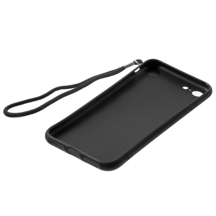 Pattern Printing TPU Back Case for iPhone 8/7 4.7-inch with Lanyard - Do Not Touch My Phone-6