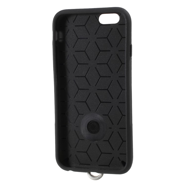 TPU PC Slim Hybrid Cover with Metal Kickstand for iPhone 6s Plus/6 Plus 5.5 inch - Black-11
