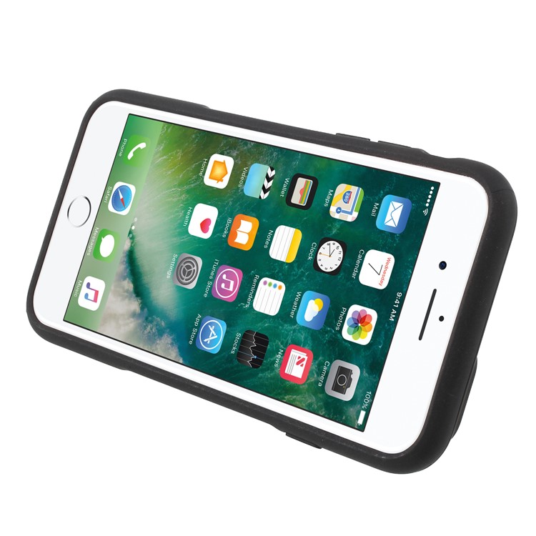 TPU PC Slim Hybrid Cover with Metal Kickstand for iPhone 6s Plus/6 Plus 5.5 inch - Black-6