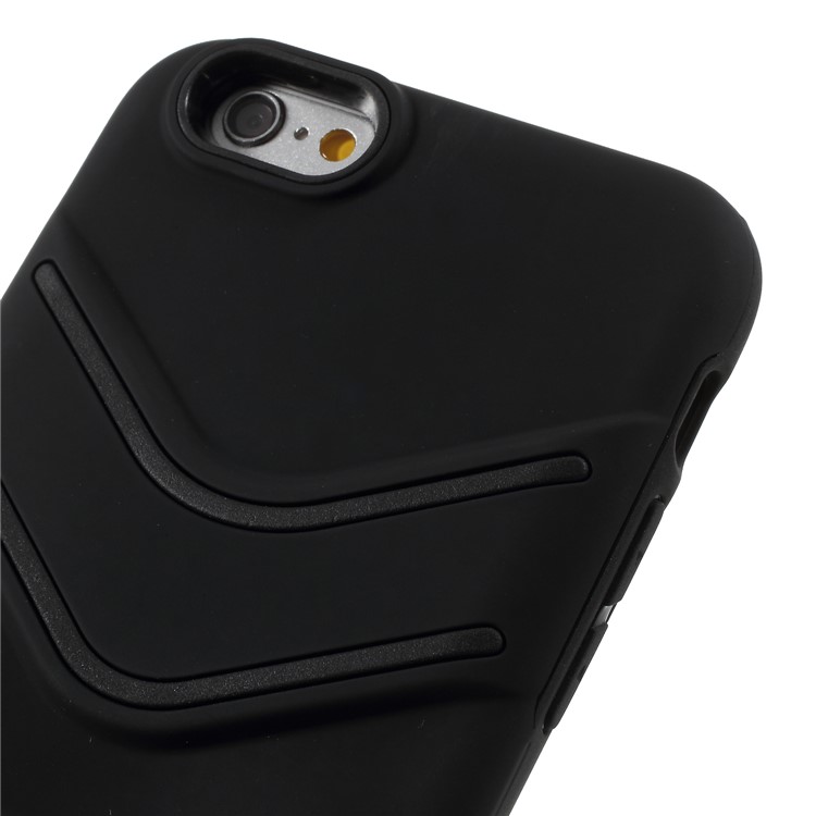 TPU PC Slim Hybrid Cover with Metal Kickstand for iPhone 6s Plus/6 Plus 5.5 inch - Black-9