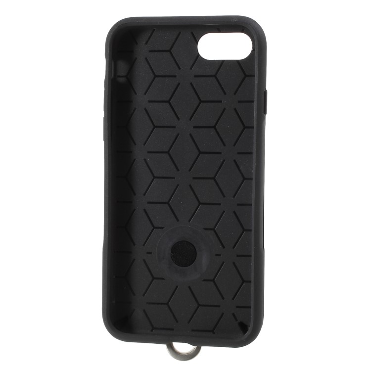 TPU PC Slim Hybrid Cover with Metal Kickstand for iPhone 8 / 7 4.7 inch - Black-10