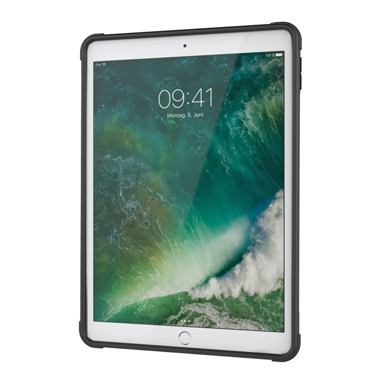 Hard PC + Soft TPU Hybrid Case with Kickstand for iPad 9.7-inch (2017) - Green-2