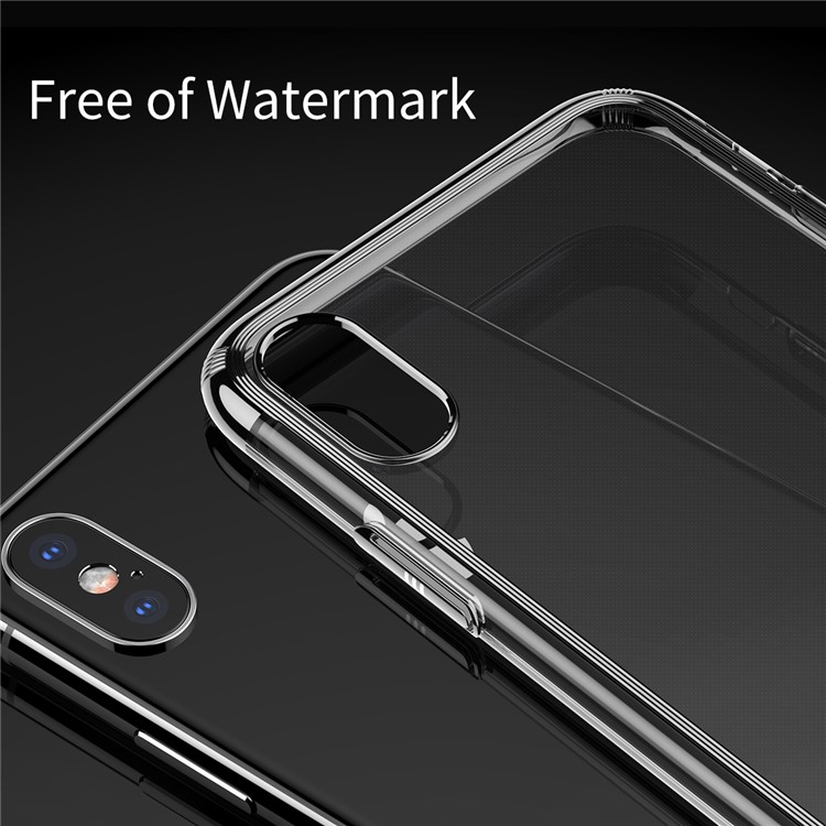 BASEUS Super Slim Electroplating Hard PC Case for iPhone X - Black-12