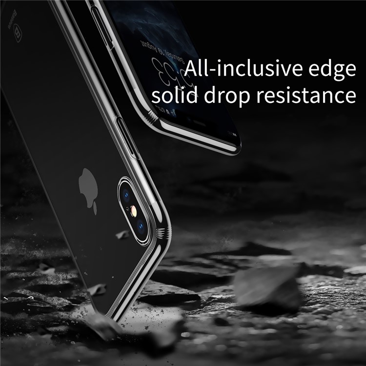 BASEUS Super Slim Electroplating Hard PC Case for iPhone X - Black-8
