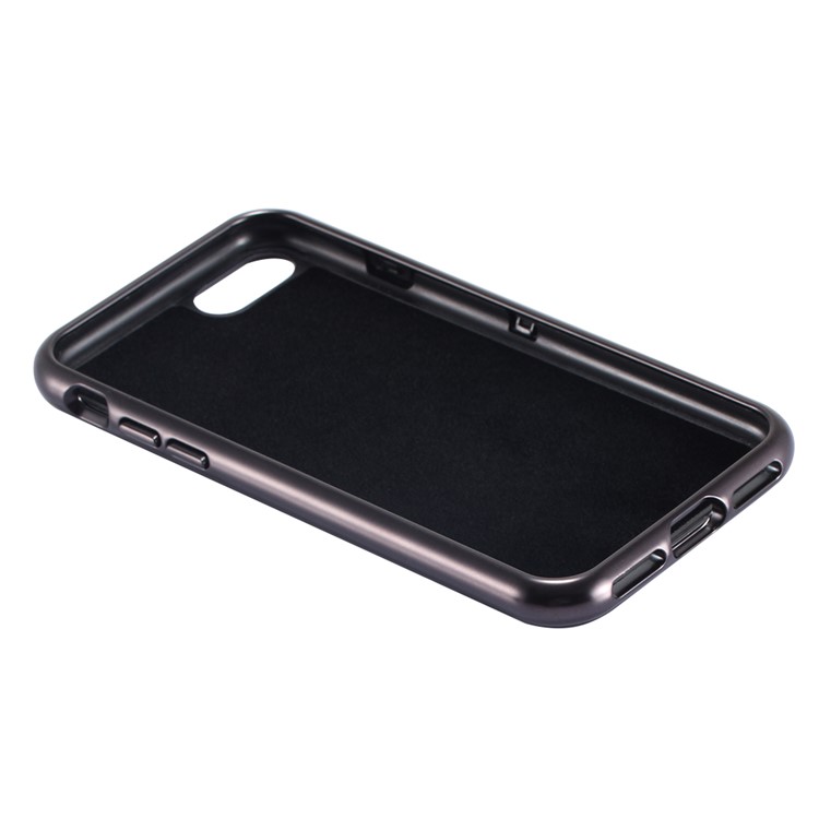 Glittery Sequins Coated Electroplating Hard Case for iPhone 8/7 - Black-5