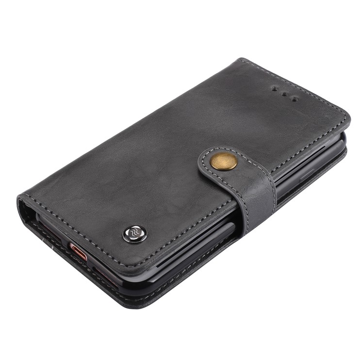Detachable 2-in-1 Leather Wallet Case + Inner TPU Back Cover with Ring Holder Stand for iPhone 8/7 - Black-8