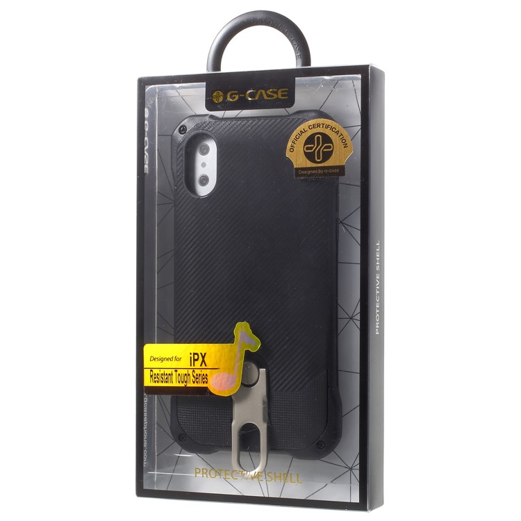 G-CASE Armor Series PC+Silicone Hybrid Phone Case with Kickstand for iPhone X/10 5.8 inch-10