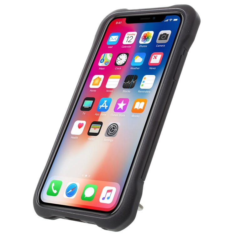 G-CASE Armor Series PC+Silicone Hybrid Phone Case with Kickstand for iPhone X/10 5.8 inch-4