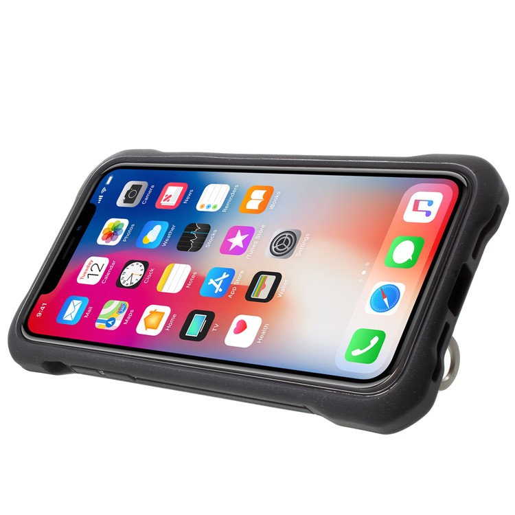 G-CASE Armor Series PC+Silicone Hybrid Phone Case with Kickstand for iPhone X/10 5.8 inch-6