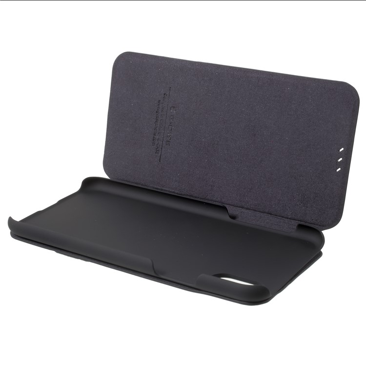 G-CASE Sanvo Series Stripe Decor Flip Stand PU Leather Case for iPhone X - Black-7