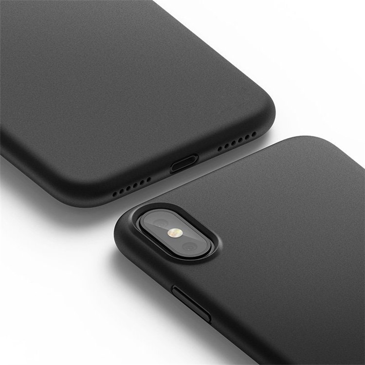 NXE Matte TPU Mobile Phone Protective Back Case for iPhone X/10 - Black-4