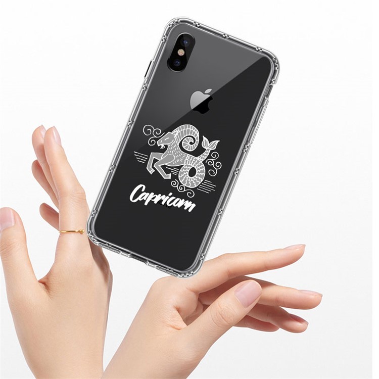 NXE Constellation Series TPU + PC Hybrid Case for iPhone X (Ten) - Capricorn-5
