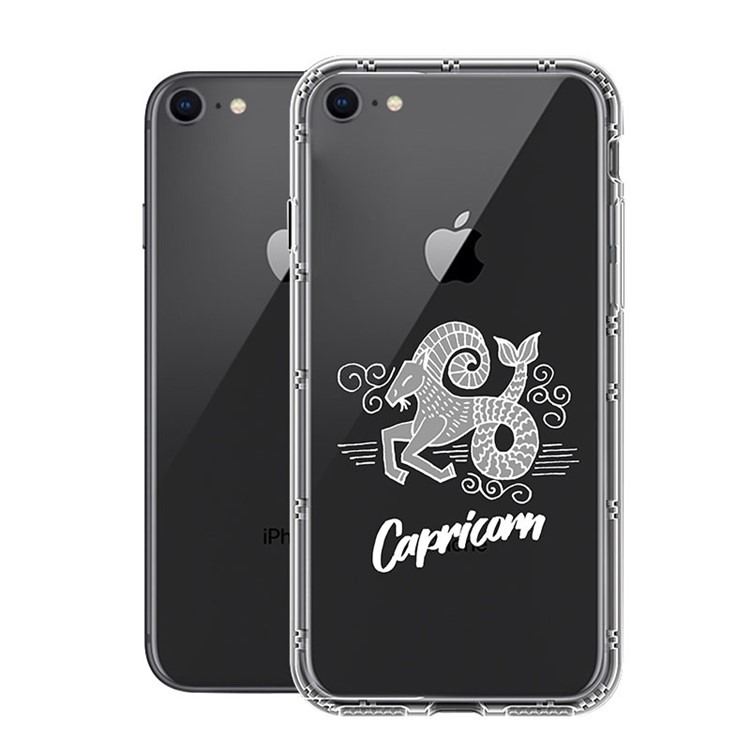 NXE Constellation Pattern PC + TPU Hybrid Case for iPhone 8/7 - Capricorn-2