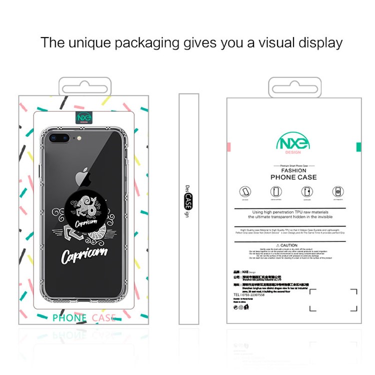 NXE Constellation Series TPU + PC Cell Phone Case for iPhone 8 Plus / 7 Plus - Capricorn-6