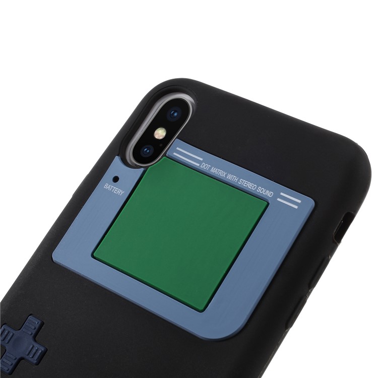 Game Boy Silicone Jelly Skin Case for iPhone X - Black-5