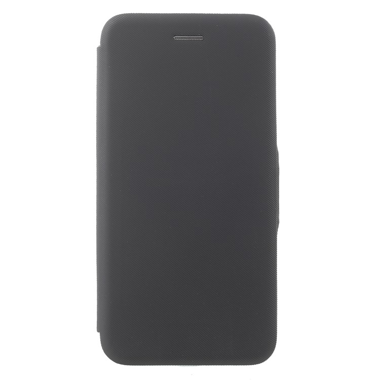 

Twill Grain Leather Card Holder Stand Mobile Case for iPhone 8 Plus / 7 Plus 5.5 inch - Black