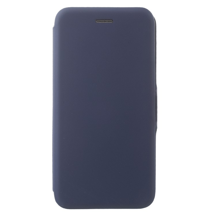 

Twill Grain Leather Card Holder Stand Mobile Phone Cover for iPhone 6s Plus/6 Plus 5.5-inch - Dark Blue