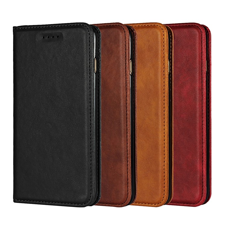New Style PU Leather Stand Wallet Phone Case for iPhone 6s Plus / 6 Plus - Black-8