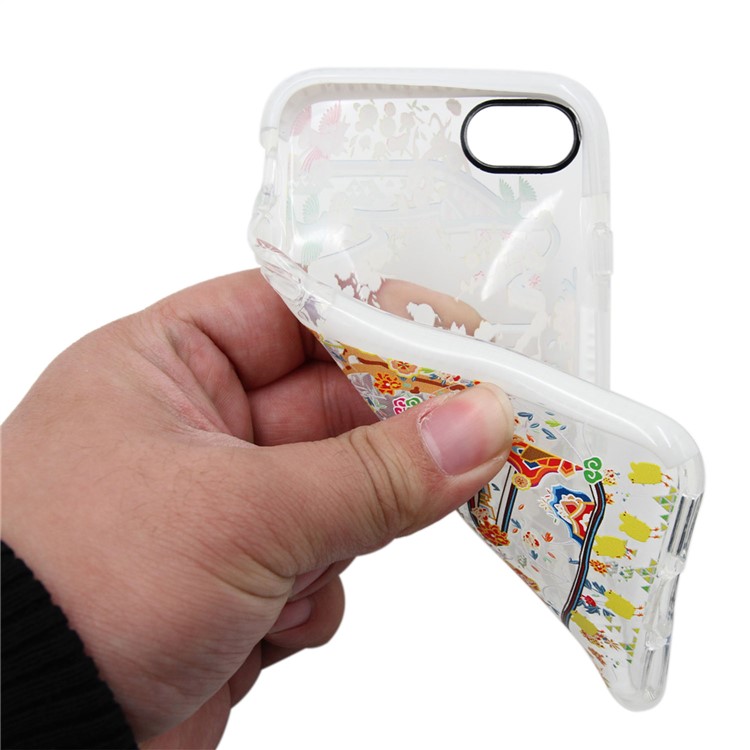 Chinese New Year Style Pattern Printing PC + TPU Hybrid Case for iPhone 8/7 - White-7