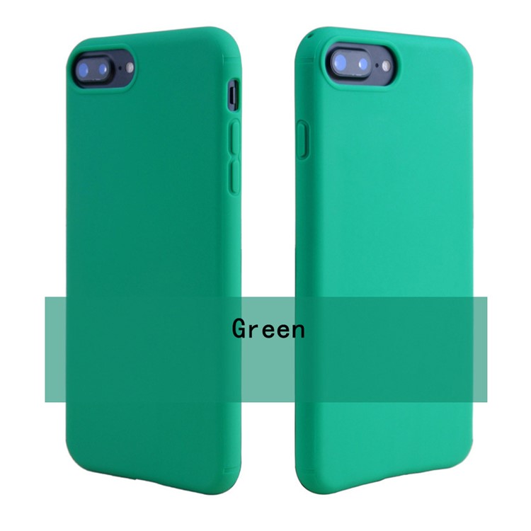 

Solid Color Matte TPU Mobile Cover for iPhone 8 Plus/7 Plus - Green