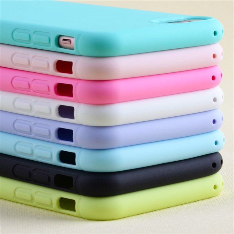 Pure Color Ultra-thin Matte TPU Back Casing for iPhone 8 / 7 4.7 inch - Rose-7