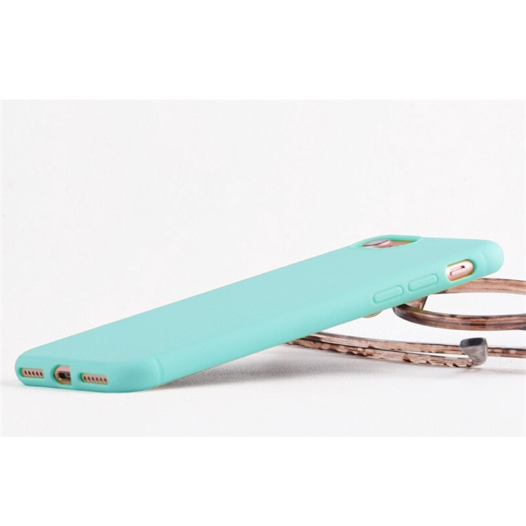 

Pure Color Ultra-thin Matte TPU Back Mobile Cover for iPhone 8 / 7 4.7 inch - Cyan, iPhone 8