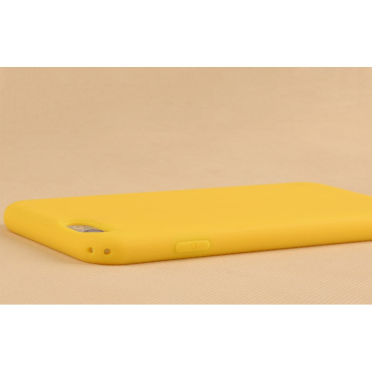 Solid Color Matte TPU Back Mobile Case for iPhone 6s / 6 4.7 inch - Yellow-2