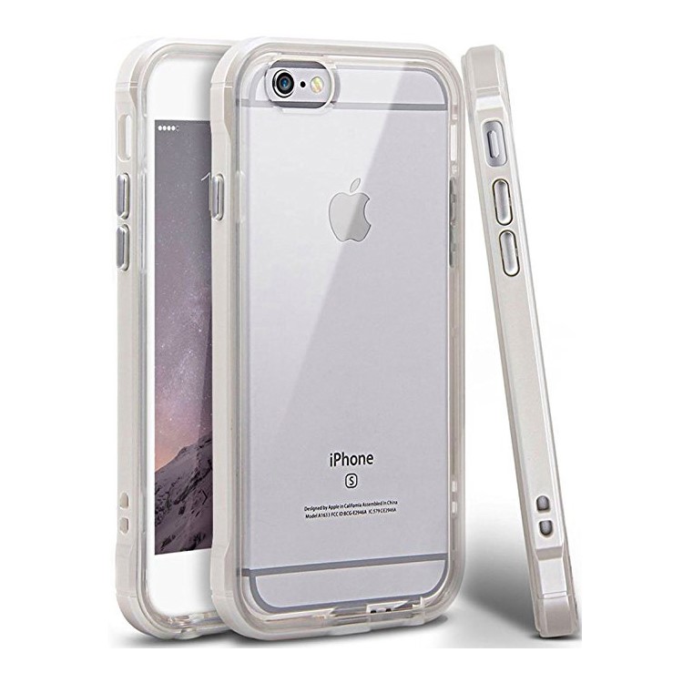 

Ударопрочный Прозрачный TPU + PC Каркас Гибридная Крышка Для Iphone 8/7 4,7 Дюйма - Белый, iPhone 8