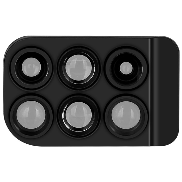 MOMAX X-Lens Case 6 in 1 Dual Optics Lens Kit (180° Fisheye, 2X Telephoto, 120° Wide-angle, 10X/20X Macro) for iPhone X-7